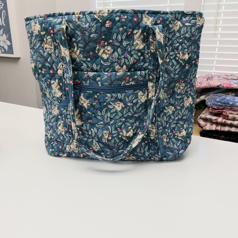 Vera Bradley Large Vera Tote Hanging Around Sloths